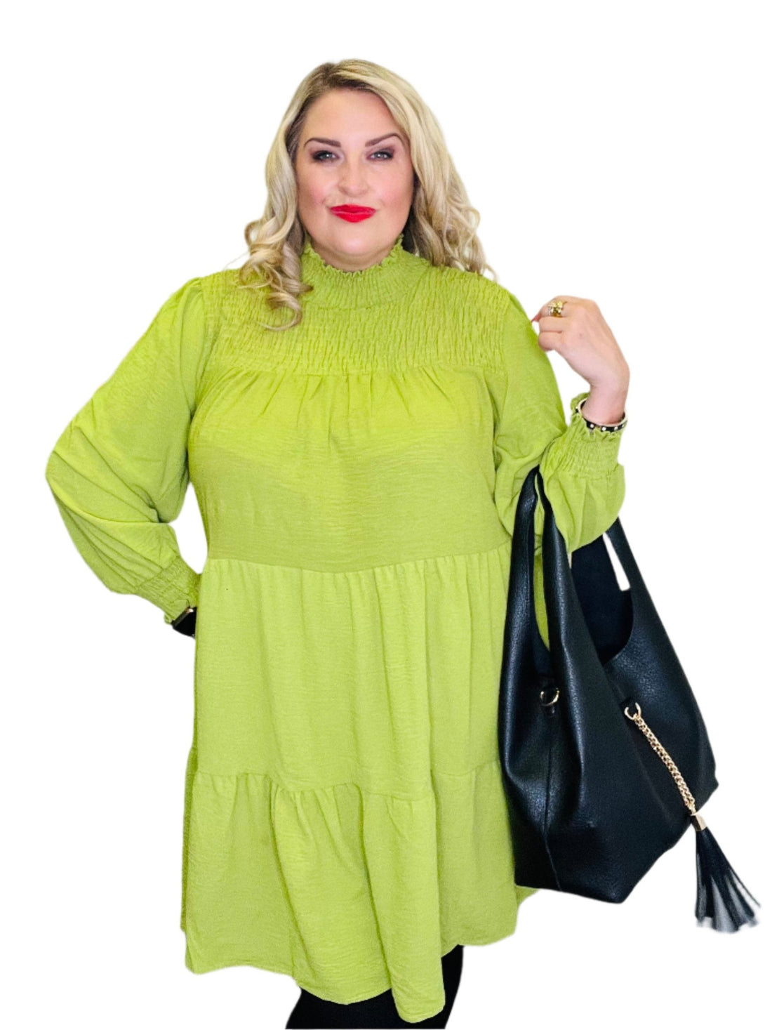 zoe dress plain olive green plus size 